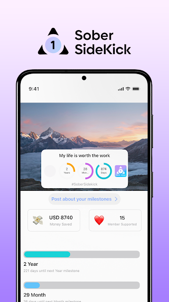 Sober Sidekick - Quit Alcohol screenshot
