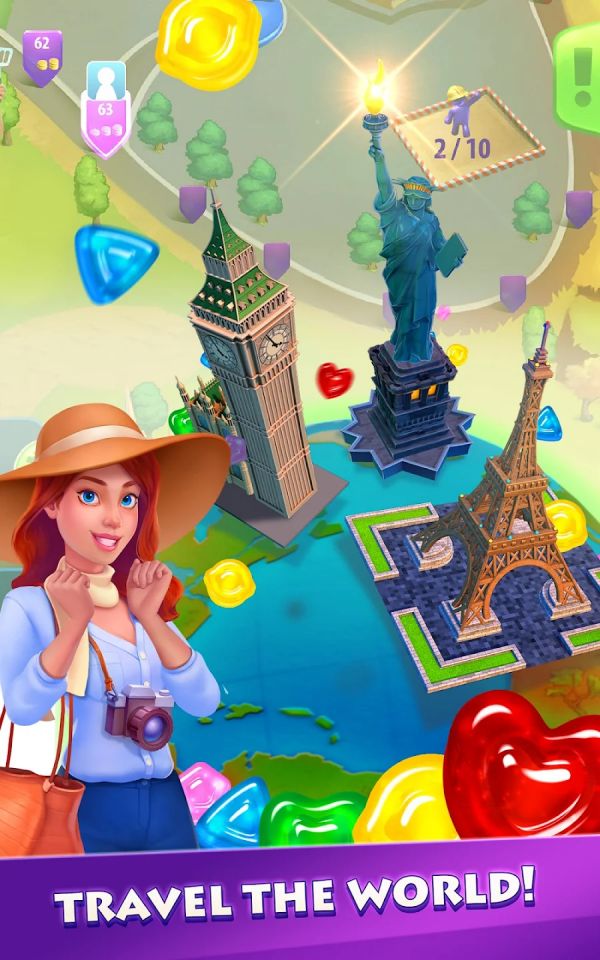 Gummy Drop! Match 3 to Build screenshot
