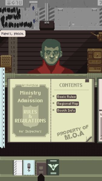Papers, Please screenshot