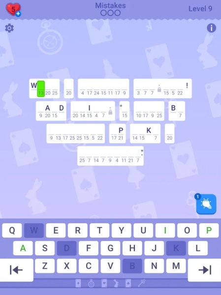Cryptogram: Word Brain Puzzle screenshot