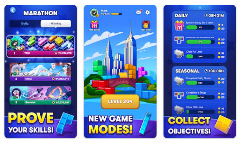 Tetris screenshot