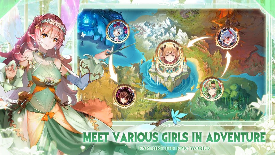 Girls' Connect: Idle RPG screenshot